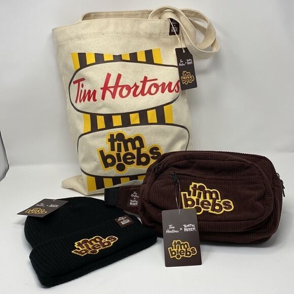 GAZA FUNDRAISER Tim Horton’s Justin Bieber Limited Edition Triple Pack - Picture 1 of 12